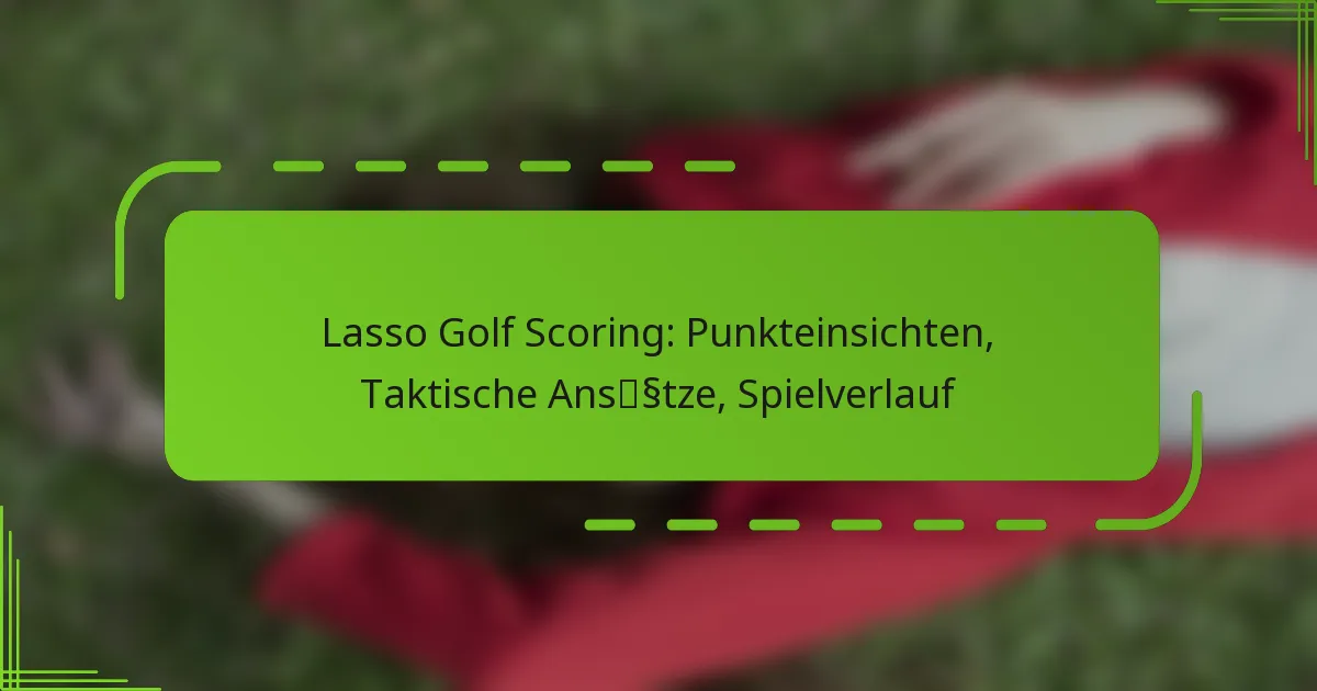 Lasso Golf Scoring: Punkteinsichten, Taktische Ansätze, Spielverlauf